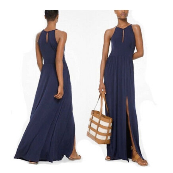 MICHAEL Michael Kors Dresses & Skirts - MICHAEL KORS HALTER SLIT MAXI DRESS XL